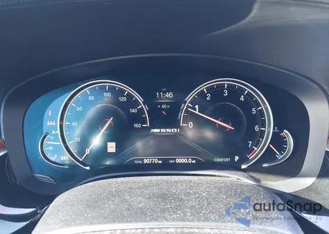 2018 BMW M550I xDrive z USA, uszkodzony, nr VIN WBAJB9C54JB049490